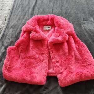 Fashion Nova Pink Faux Fur Vest